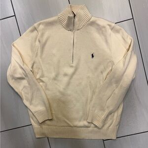 Polo Ralph Lauren Beige Zip-Up Sweater